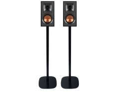 Vebos floor stand Bookshelf Speaker black set XL (100cm)