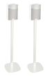 Set of two white Vebos floor stands with Bose SoundTouch 10