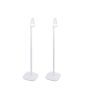 Single white Vebos floor stand with Denon HEOS 1