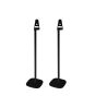 Single black Vebos floor stand with Denon HEOS 1