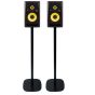 Vebos floor stand with Bookshelf Speaker black set