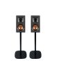 Set of two Vebos floor stands with Bookshelf Speaker set