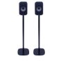 Set of two Vebos floor stands with KEF LSX black set