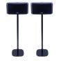 Set of two black Vebos floor stands with Riva Festival
