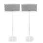 Set of two white Vebos floor stands with Riva Festival