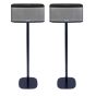Set of two black Vebos floor stands with Riva Stadium