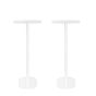 Single white Vebos floor stand with Riva Festival