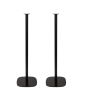 Single black Vebos floor stand with Amazon Echo 4th gen
