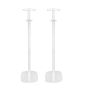 Single white Vebos floor stand with Amazon Echo Studio