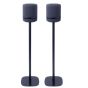 Set of two Vebos floor stands with Amazon Echo Studio black set