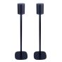 Set of two black Vebos floor stands with B&O BeoPlay M3