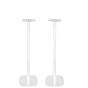Single white Vebos floor stand with B&O BeoPlay M5