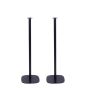 Single black Vebos floor stand with B&O BeoPlay S3
