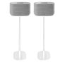 Set of two Vebos floor stands with Harman Kardon Citation 300 white set