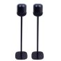 Set of two black Vebos floor stands with Huawei Sound X