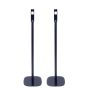 Single black Vebos floor stand with JBL Control One