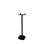 Single black Vebos floor stand with Lonpoo LP 42