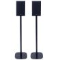 Set of two black Vebos floor stands with Lonpoo LP 42