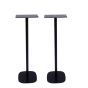 Single black Vebos floor stand with Marshall Acton