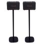 Set of two black Vebos floor stands with Marshall Acton