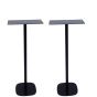 Single black Vebos floor stand with Marshall Stanmore