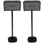 Set of two black Vebos floor stands with Marshall Stanmore