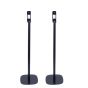 Single black Vebos floor stand with Polk Signature S10e