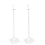 Single white Vebos floor stand with Riva Arena