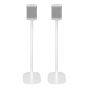 Set of two white Vebos floor stands with Riva Concert
