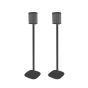 Set of two Vebos floor stands with Sonos Play 1 black set