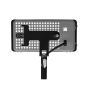 Vebos floor stand for Sonos Play 3 black set in rear view