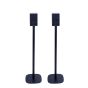 Set of two black Vebos floor stands with Sony SRS-ZR5