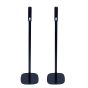 Set of two black Vebos floor stands with Yamaha MusicCast 20 detail view