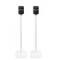 Set of two white Vebos floor stands with Yamaha True X Speaker 1A