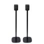 Set of two black Vebos floor stands with Yamaha True X Speaker 1A