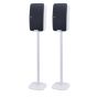 Set of two Vebos floor stands with Sonos Play 5 Gen 2 white - vertical