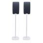 Set of two Vebos floor stands with Sonos Play 5 Gen 2 white - vertical detail view