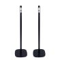 Single black Vebos floor stand with Riva Concert
