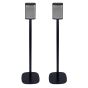 Set of two black Vebos floor stands with Riva Concert