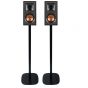 Vebos floor stand Bookshelf Speaker black set XL (100cm)