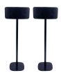 Black Vebos floor stand with Bluesound Mini