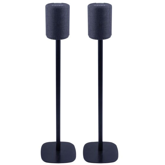 Black Vebos floor stand with Audio Pro A10/G10