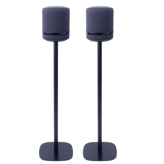 Set of two Vebos floor stands with Amazon Echo Studio black set