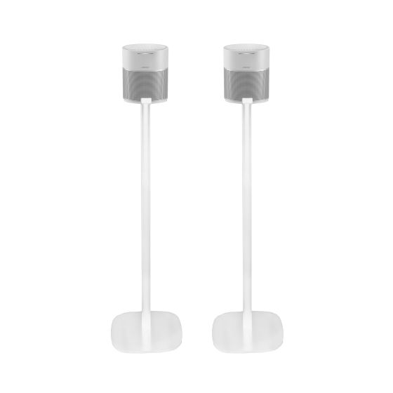 Set of two Vebos floor stands with Bose Home Speaker 300 white set