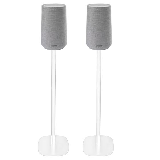 Set of two Vebos floor stands with Harman Kardon Citation 100 white set