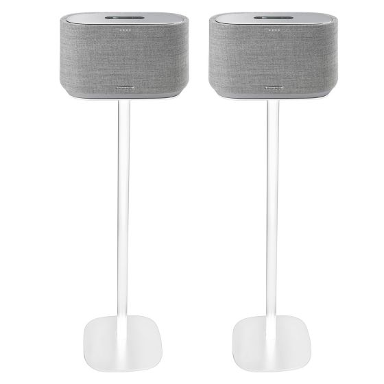 Set of two Vebos floor stands with Harman Kardon Citation 300 white set