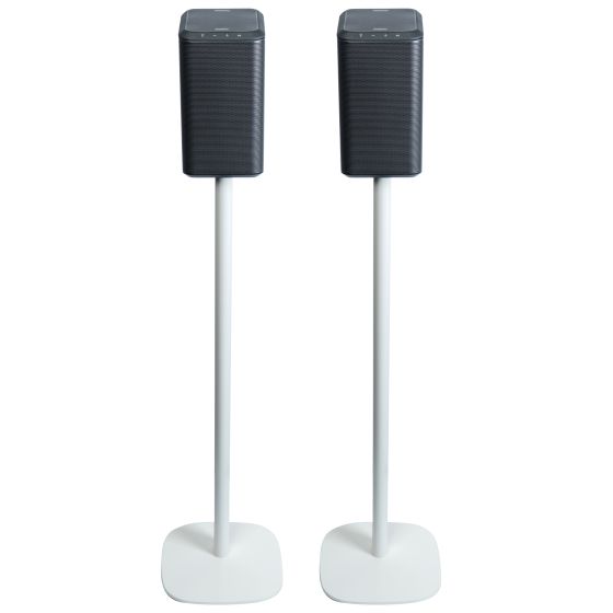Set of two Vebos floor stands with Philips Fidelio TAFS1 white set
