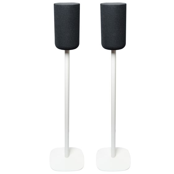 Set of two Vebos floor stands with Sony SA-RS5 white set