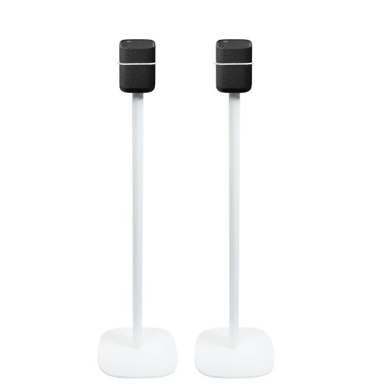 Set of two Vebos floor stands with Yamaha True X Speaker 1A white set