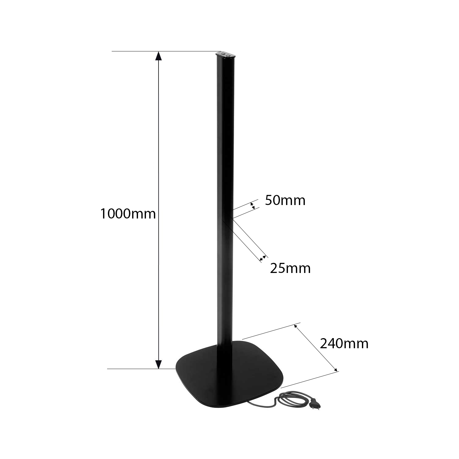 Vebos speaker stand Yamaha True X Speaker 1A black set XL (100cm)
